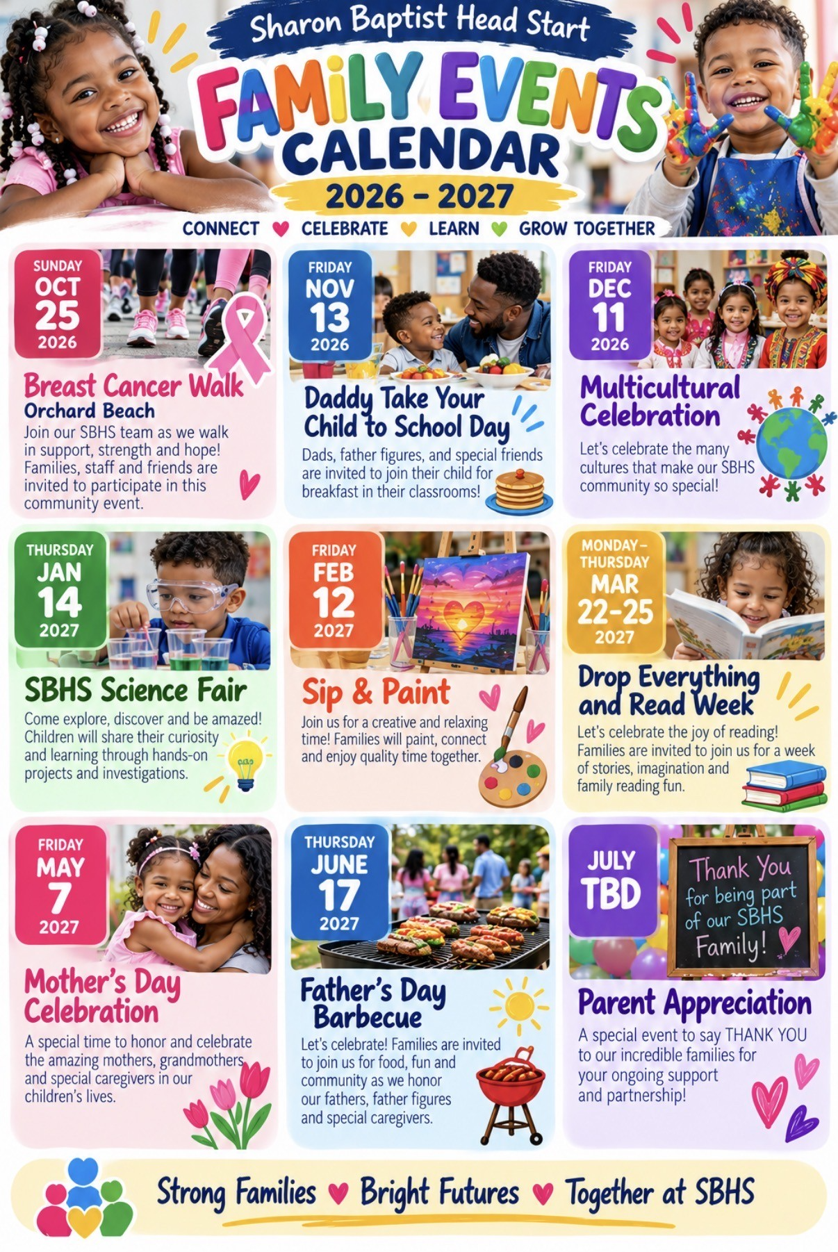 family event calendar