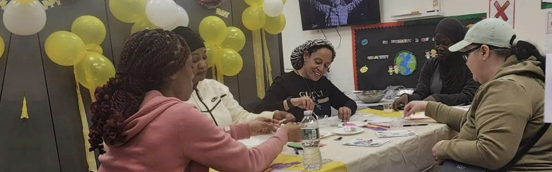 group of teachers doing school related work together